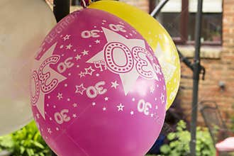 30th birthday balloons