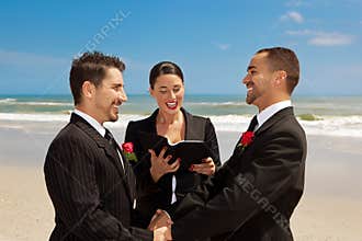 Gay wedding ceremony