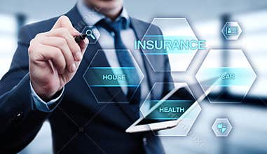 Insurance Life House Car Health Travel Business Health concept