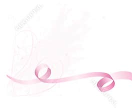 Pink Awareness ribbon background for breast cancer