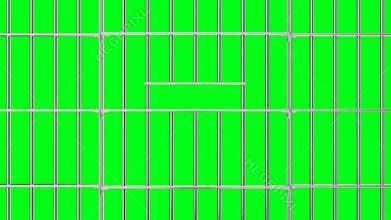 Animation of opening and closing the prison lattice.
