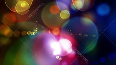 Laawah 1080p Colorful Defocused Circles Video Background Loop