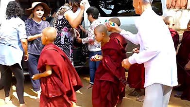 Orphans in Bagan, Myanmar