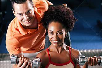 Personal Trainer in gym