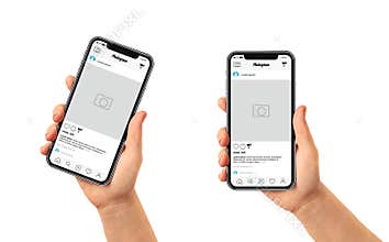 Social media post mockup - photo app template