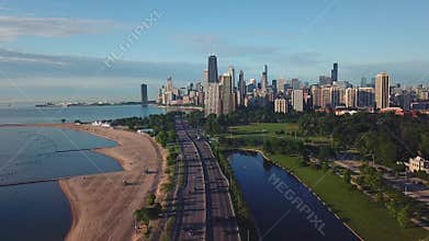 View of downtown Chicago