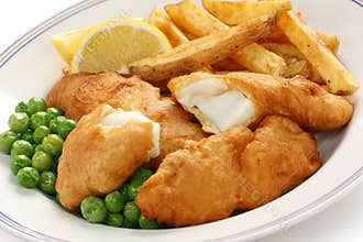 Fish and chips, british food