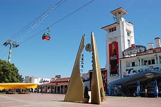 The boulevard in Mamaia.