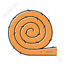 insulation building material roll color icon vector illustration