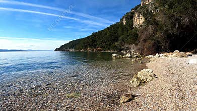 Aegean sea coast on a sunny day