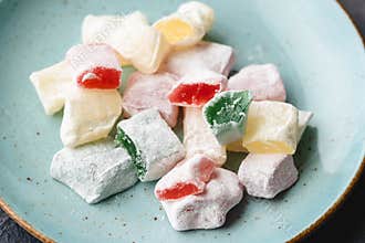 Loukoumi - sweet Greek jelly cubes