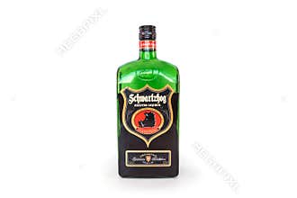 Kiev, Ukraine - November 15, 2021: HARDENBERG bottle isolated on white