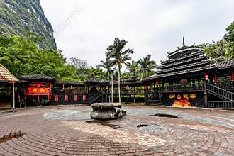Yangshuo Butterfly Spring Park Scenic Spot in Guilin, Guangxi