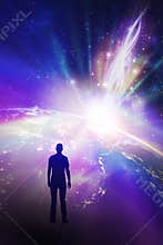 Spiritual love healing earth rainbow energy, DNA power activation code, portal, evolution, transformation, fractals