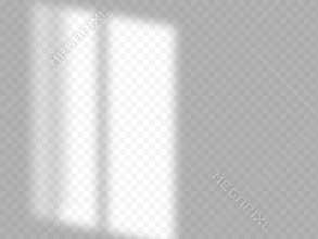 Shadow overlay effect. Soft light and shadows from window.