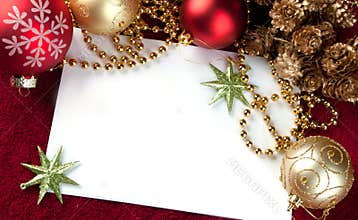 Red Christmas card