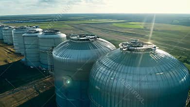 These steel tanks stand firm against the elements, weathering storms and time