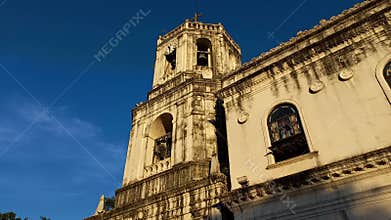 Belfry and part of the facade of the Cebu Metropolitan Cathedral