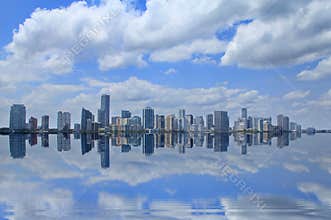 Miami skyline Reflection