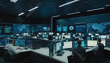 High-Tech Security Operations Center
