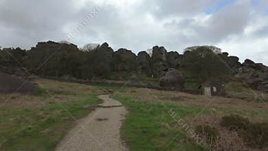 Point of view destination scenic at The Roaches in the Peak District National Park