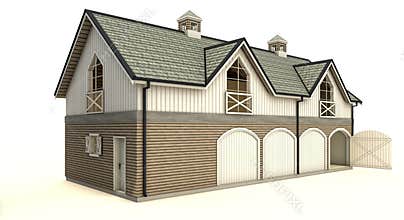 Barn isolated