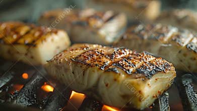 Grilled swordfish steaks