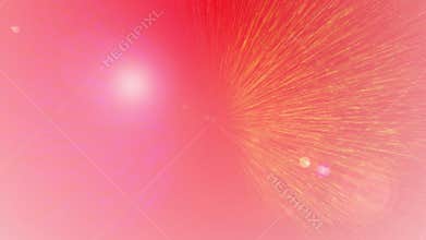 thousands of different colored and sized triangles flying around on a red background. animated