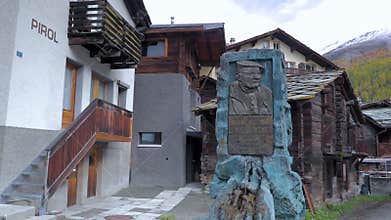 Switzerland, Ski Holy Land, Cze Matt, the oldest age, Matthong Peak, Monument