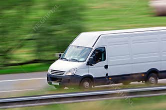 Fast white van