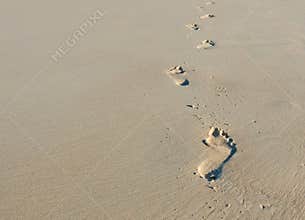 Footprints in sand