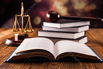 Law book concept