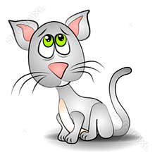 Sad Eyes Cat Kitten Clip Art