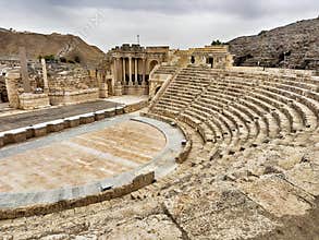 Roman Ampitheatre And Stage At Beit She\'an