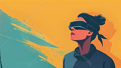 A person wearing a blindfold symbolizing the need for transparency and consent when collecting and using customer data