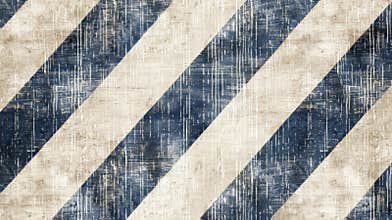 Diagonal sailor stripes on linen background