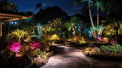 led landscape lighting yard