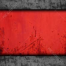 Background red metal texture iron grunge wall old