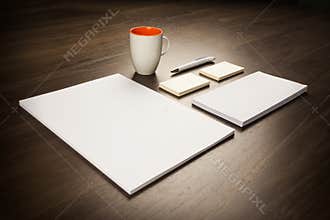 Template for branding identity for graphic designers presentations