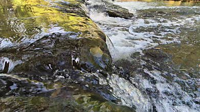 Rapids on the Tauber River in Germany