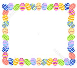 Easter Egg Photo Frame or Border