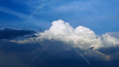 Time lapse cloud formation video