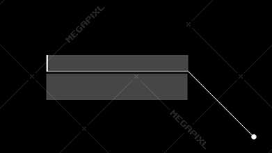 Glitch Callout HUD Motion Graphics For Technology Scenes. Alpha