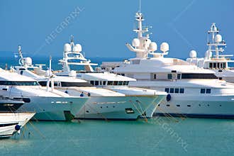 Luxury yachts