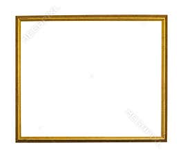 The antique gold frame