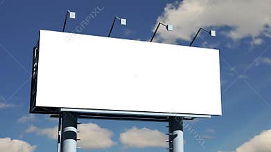 Billboard with empty screen