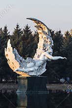 The statue of the moon