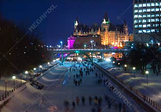 Skating on the Rideau Canal