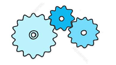 Cloud computing concept, hand drawn (loopable)