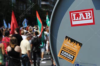 Basque trade union rally